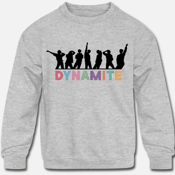 BTS Dynamite Youth Sweatshirt, BTS Kids Sweater - Picture 1 of 1